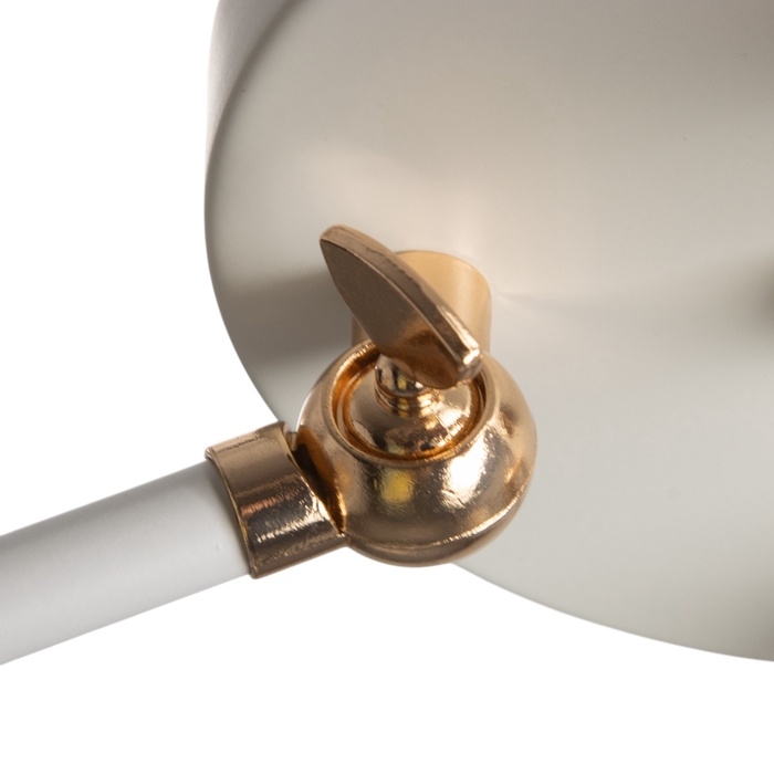 Люстра Люстра "Селена" 5хЕ27 40Вт бело-золотой 54х54х25 см