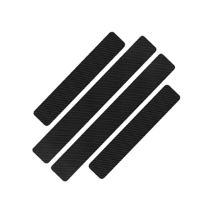 Пленка защитная на порог авто, карбон, 60х7 см, 40х7 см, набор 4 шт Пленка защитная на порог авто, карбон, 60х7 см, 40х7 см, набор 4 шт