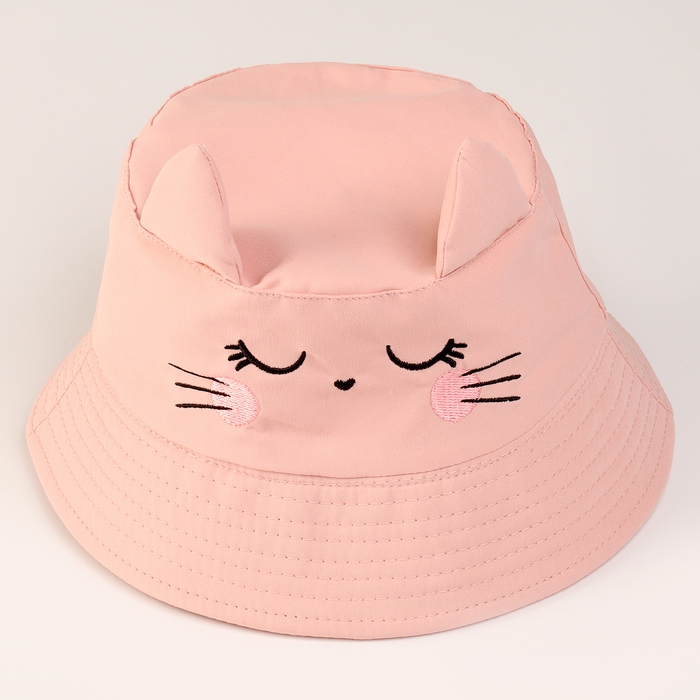 Панама детская для девочки «Котик», с ушками, р-р 48-50 Панама детская для девочки «Котик», с ушками, р-р 48-50