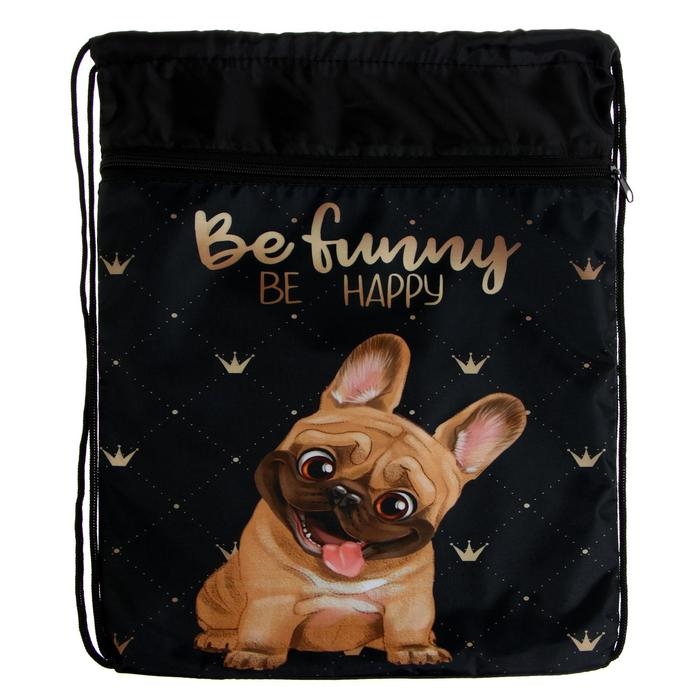 Мешок для обуви с карманом 420 х 340 мм, Calligrata МСО-7С, (мягкий полиэстер, плотность 210D),  Мешок для обуви с карманом 420 х 340 мм, Calligrata МСО-7С, (мягкий полиэстер, плотность 210D), "Бульдожка"