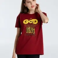Футболка A God is High, гранатово-красная, размер M