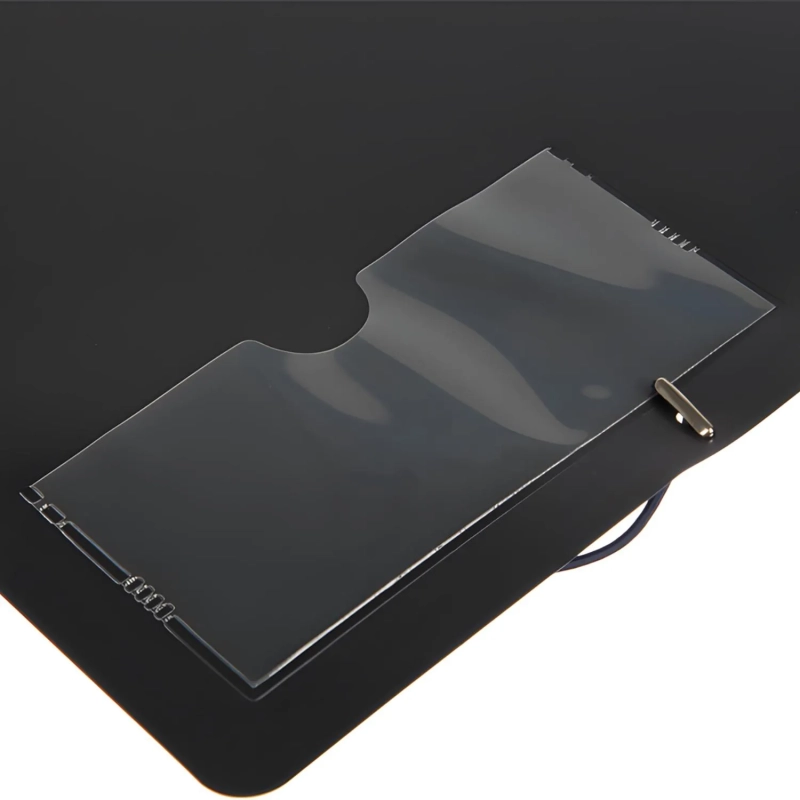 Папка на резинках Комус А4, т.-синяя, с карманом СD/визитки