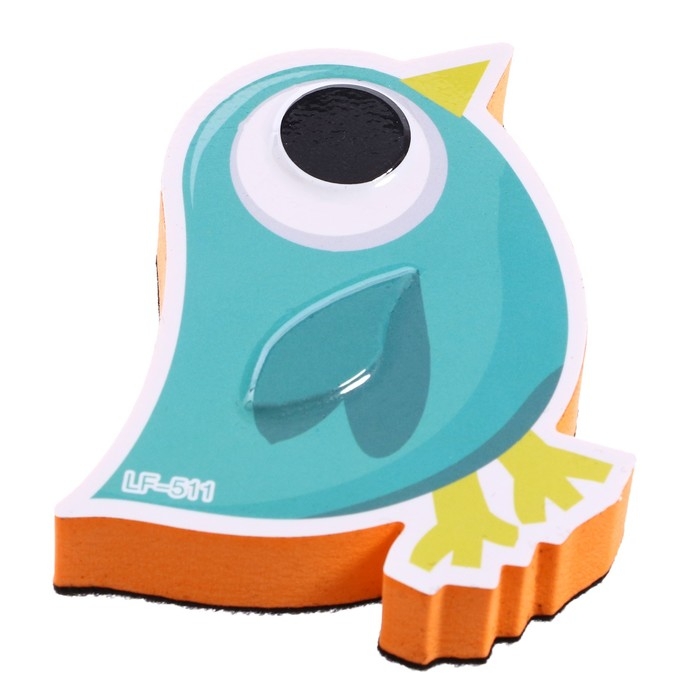 Губка магнитная для маркерной доски «Птичка», 2х10х9 см Губка магнитная для маркерной доски «Птичка», 2х10х9 см