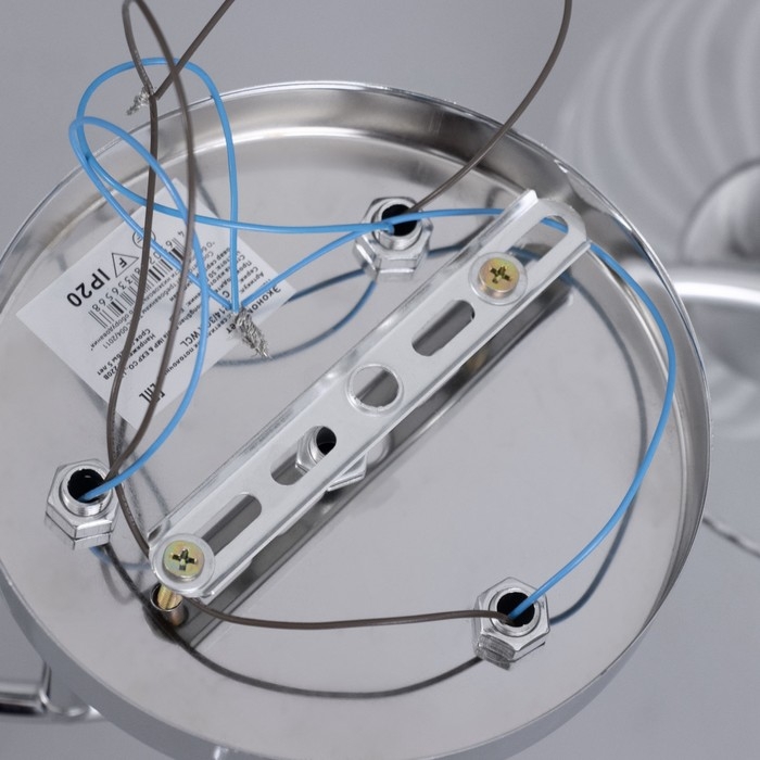 Люстра Люстра "Нора" 3х60Вт Е27 Хром 52х52х26см