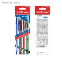 Набор ручек гелевых ErichKrause R=301 Original Gel, 4 цвета, узел 0.5 мм