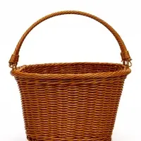 Корзина пластик 39 х 31 х 18 см, ручка17 см коричневый