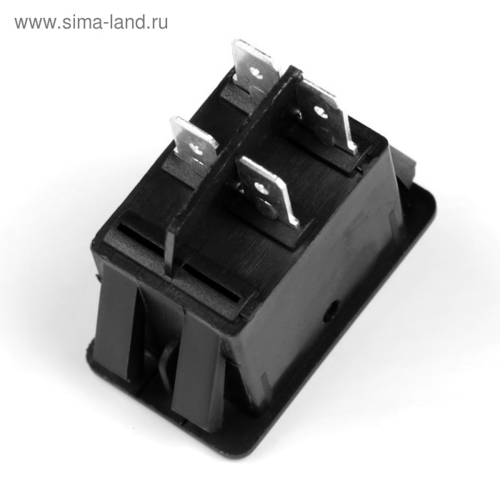 Кнопка выключатель, с подсветкой, пластик, чёрный Кнопка выключатель, с подсветкой, пластик, чёрный