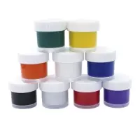 Краска по ткани акриловые, набор 9 цветов * 15 мл, с блёстками + классические