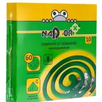 Спирали от комаров малодымные Nadzor, 10 шт.