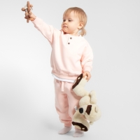 Толстовка детская MINAKU: Basic Line BABY, цвет пудрово-розовый, рост 68-74
