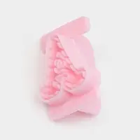 Печати для теста и мастики «Английский алфавит», набор 26 шт., 29×19×2.5 см, пластик, розовые