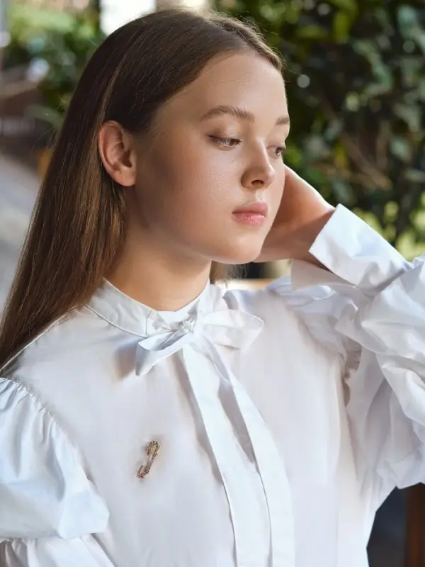 Булавка &laquo;Классика-россыпь&raquo;, 3.5 см, белая в золоте