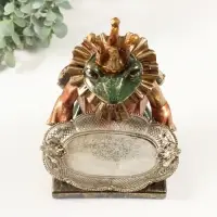 Сувенир полистоун с подставкой для мелочей "Лягушонок дворецкий" 27,5х13,5х9 см