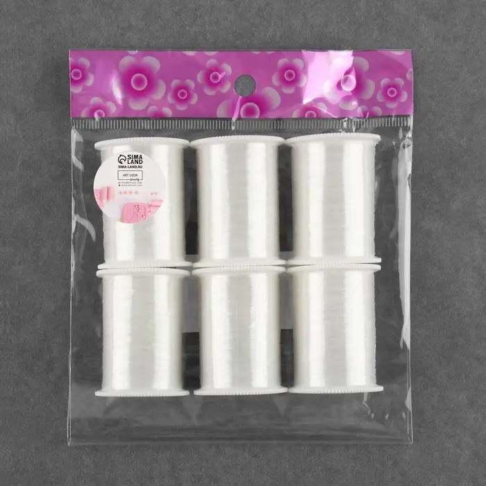 Мононить, d=0.15 мм, 100±5 м, белая Мононить, d=0.15 мм, 100±5 м, белая