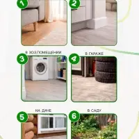 Клеевая пластина от крыс SAFEX с запахом арахиса, 1 шт.