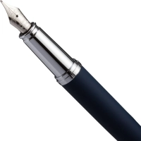 Ручка перьевая SIENNA В МЕТАЛЛ PREMIUM ФУТЛ.0,7мм,син корп син 20-0344/10