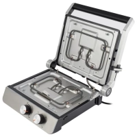 Электрогриль HYG-5047 2200Вт серебристый