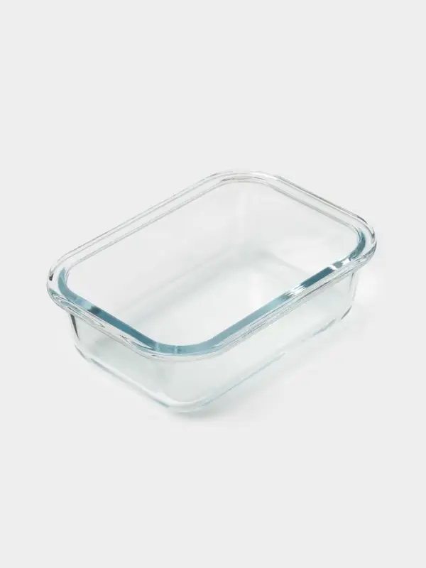 Контейнер Доляна Cook and Freeze, 380 мл, 15&times;11&times;5.5 см, с крышкой, жаропрочное стекло, МИКС