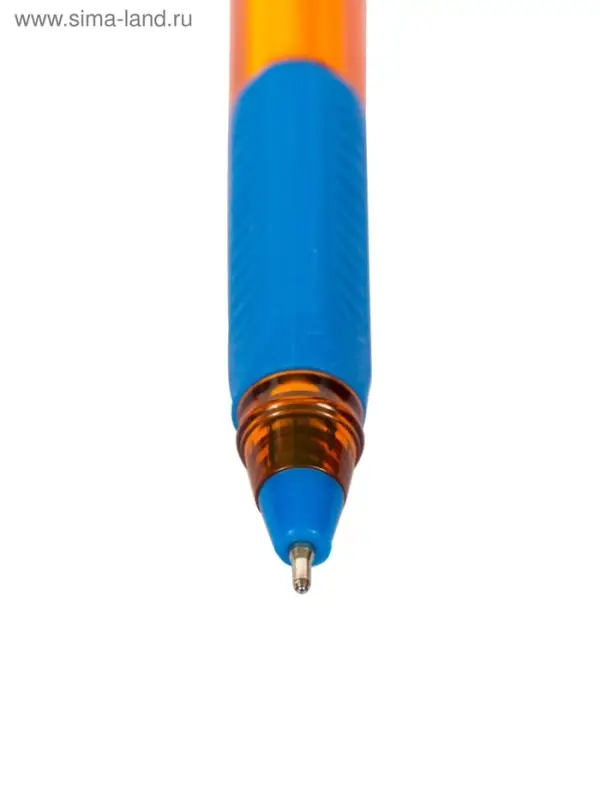 Ручка шариковая Berlingo. Skyline, светло-синий стержень, игольчатый узел 0.7 мм, резиновый упор