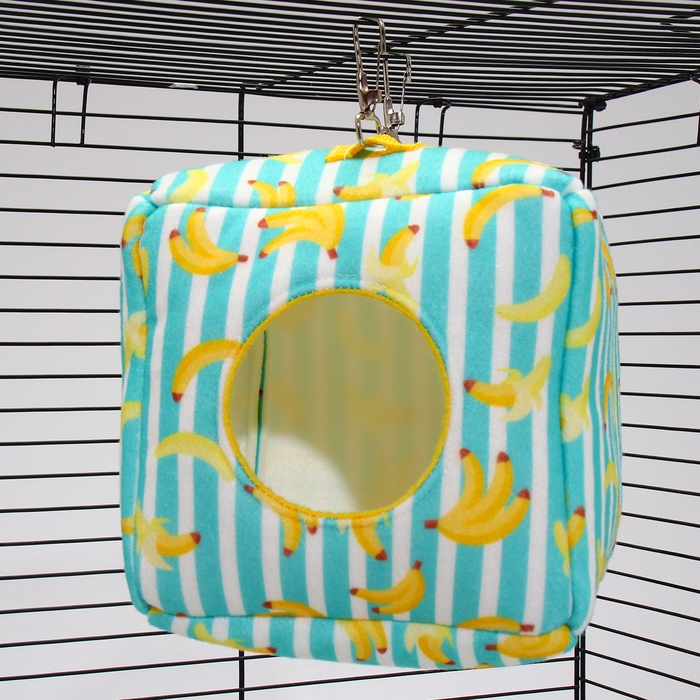 Подвесной домик-кубик Подвесной домик-кубик "Бананы", 17 х 17 х17 см