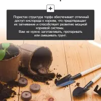 Набор для рассады: торфяная таблетка d=4.1 см, 24 шт., кассета на 24 ячейки по 40 мл, поддон 35.5&times;22.5 см, зелёный, пластик, Экоторф