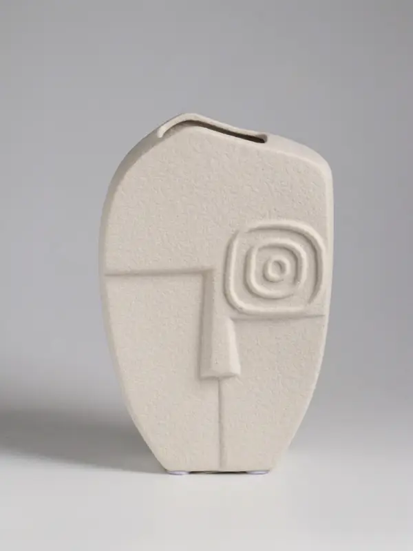 Ваза настольная керамика Ваза настольная керамика "Ачиль" 20,5х13 см, белый