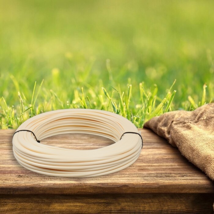 Ротанг искусственный гладкий 6 мм 100 м полутрубка (слоновая кость) Ротанг искусственный гладкий 6 мм 100 м полутрубка (слоновая кость)