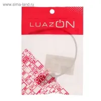 Кабель-переходник аудио LuazON, Jack 3.5(4pin)(m)-2xJack 3.5(3 pin)(f),для микро и наушников