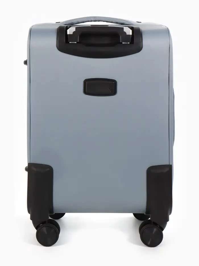 Чемодан на колёсах TEXTURA, кодовый замок, текстильный, с увеличением, 36&times;25&times;58 см, 20", серый