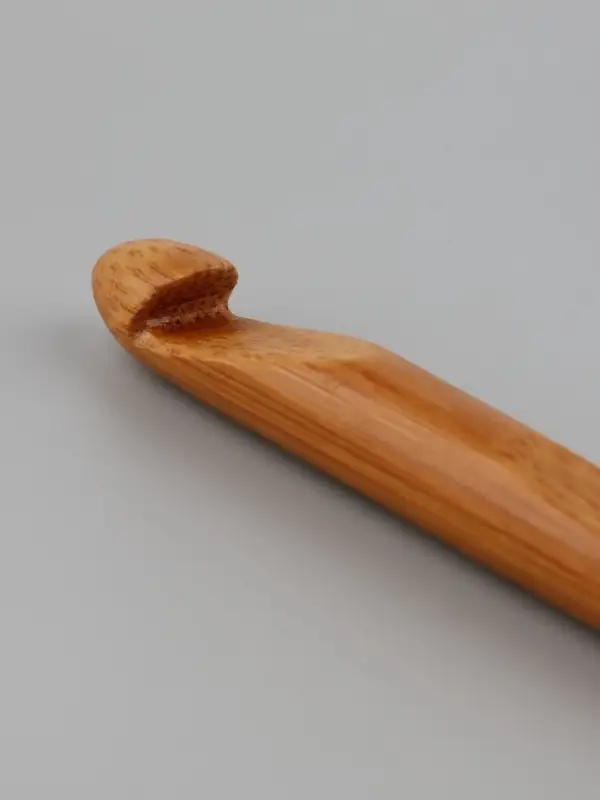 Крючок для вязания, бамбуковый, d=10 мм, 15 см