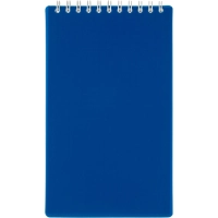 Блокнот 100х170 л. Attache Economy, мет.гребень,пласт.обл,синий,клетка