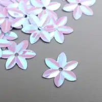 Пайетки "Zlatka" 13 мм, 10 гр, белый Пайетки "Zlatka" 13 мм, 10 гр, белый