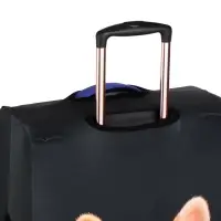 Чехол для чемодана &laquo;Корги&raquo;, 28", чёрный