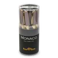 Ручка шариковая неавтомат. MONACO серый корп,0,5мм,син,манж20-0125/11