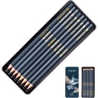 Набор чернографитных карандашей Малевичъ Graf'Art,метал.кор,(8шт/уп),197900