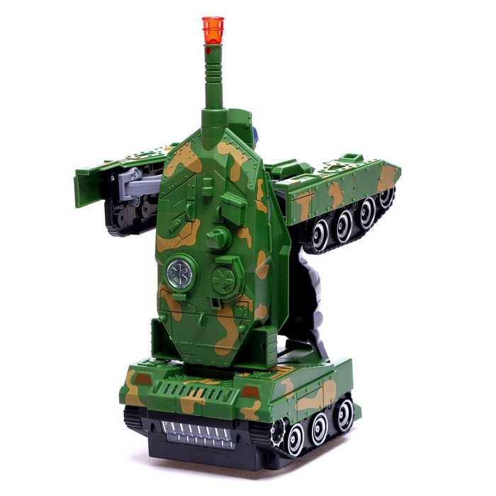 Робот «Танк», трансформируется, световые и звуковые эффекты, работает от батареек Робот «Танк», трансформируется, световые и звуковые эффекты, работает от батареек