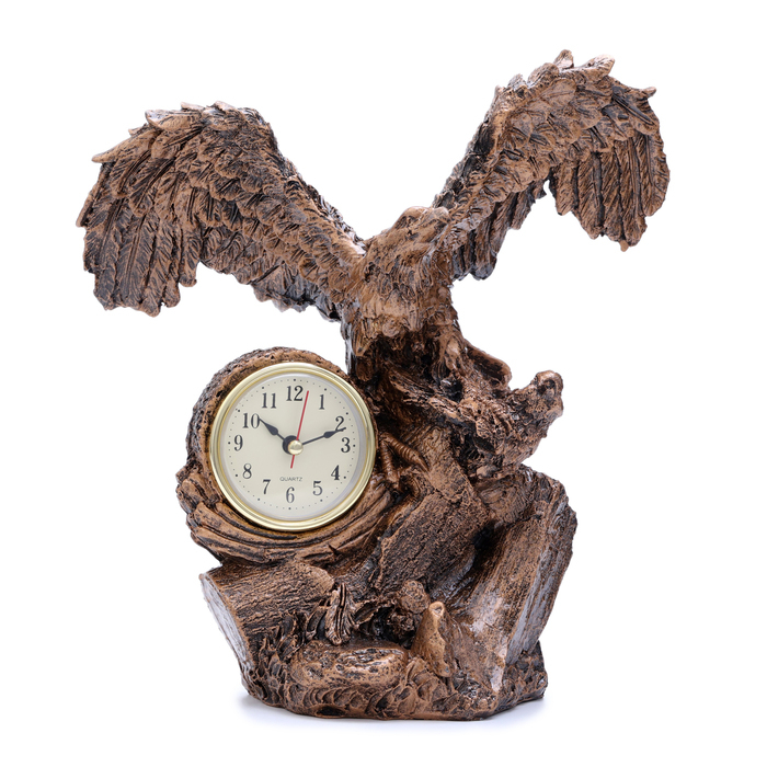 Часы настольные Часы настольные "Каминные. Орел", дискретный ход, 24 х 27 см