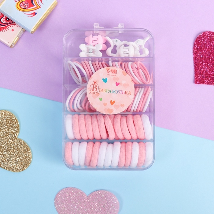 Набор для волос Набор для волос "Непоседа" (69 шт) нежность