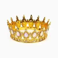 Набор декора для торта: топпер, корона, свеча