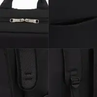 Рюкзак городской на молнии, наружный карман, размер 29&times;11&times;43 см, чёрный