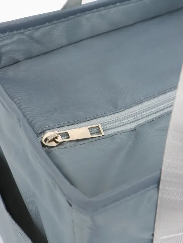 Термосумка на молнии, 6.4 л, цвет серый