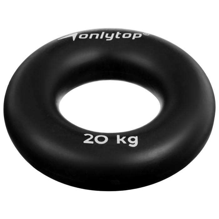 Эспандер кистевой ONLYTOP, 20 кг, цвет чёрный