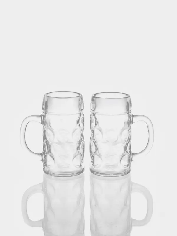 Набор пивных кружек Paşabah&ccedil;e Pub, 625 мл, 2 шт., стекло, прозрачный
