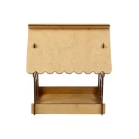 Кормушка - конструктор из ХДФ для птиц &laquo;Домик&raquo;, своими руками, 17&times;13&times;19.5 см, Greengo