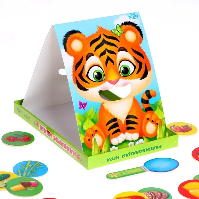 Развивающая игра &laquo;Накорми зверушку&raquo;, 2 основы, ложка, 20 элементов