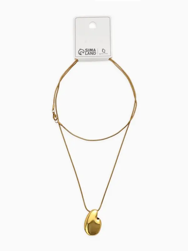 Кулон на цепочке &laquo;Ракушка&raquo;, 75 см, цвет золото