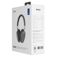 Наушники PERO BH02 ULTIMATE, беспроводные, микрофон, 300 мАч, до 12 часов, черные