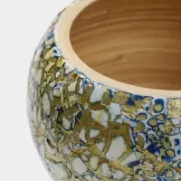 Банка для сыпучих продуктов, 13&times;13&times;12 см, бамбук