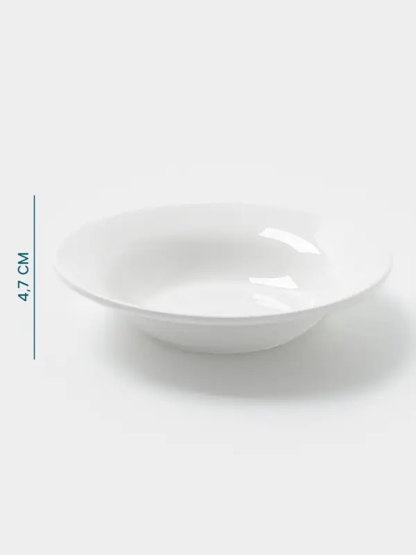 Тарелка глубокая Hanna Kn&ouml;vell, 550 мл, d=20.4 см, фарфор, белая