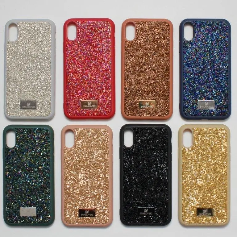 Чехол iPh XR Swarovski бисер
